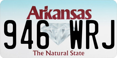 AR license plate 946WRJ