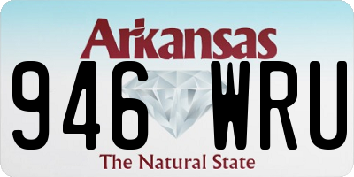 AR license plate 946WRU