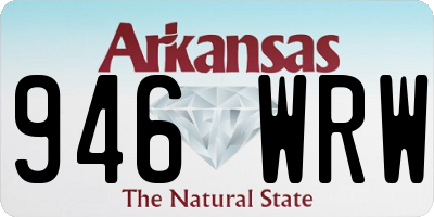 AR license plate 946WRW