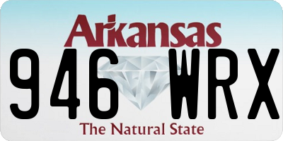 AR license plate 946WRX