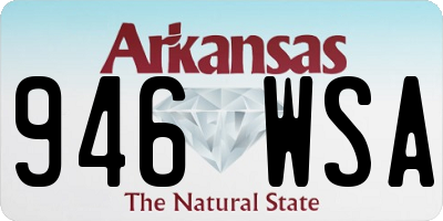 AR license plate 946WSA