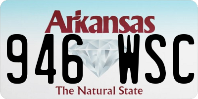 AR license plate 946WSC