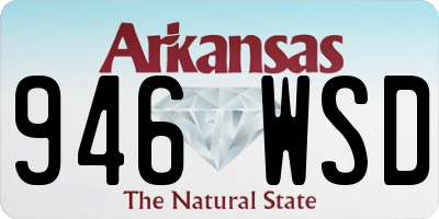 AR license plate 946WSD