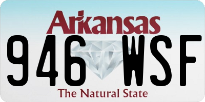 AR license plate 946WSF