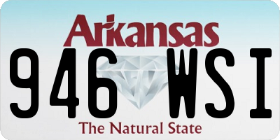 AR license plate 946WSI