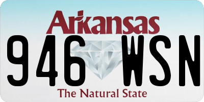AR license plate 946WSN
