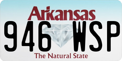 AR license plate 946WSP