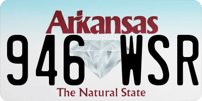 AR license plate 946WSR