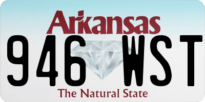 AR license plate 946WST