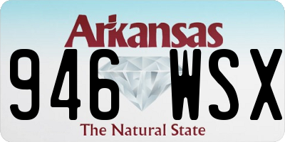 AR license plate 946WSX
