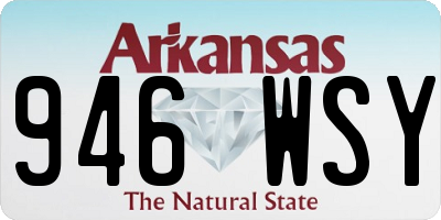 AR license plate 946WSY