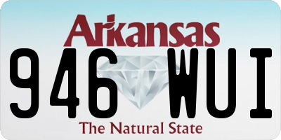 AR license plate 946WUI