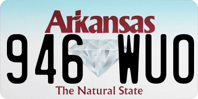 AR license plate 946WUO