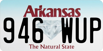 AR license plate 946WUP