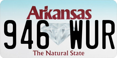 AR license plate 946WUR