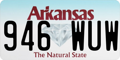 AR license plate 946WUW