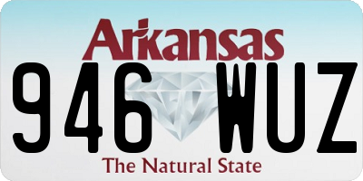 AR license plate 946WUZ