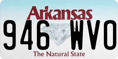 AR license plate 946WVO