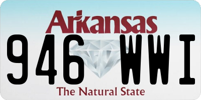 AR license plate 946WWI