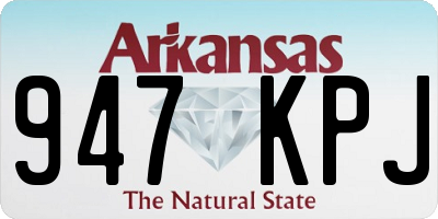 AR license plate 947KPJ