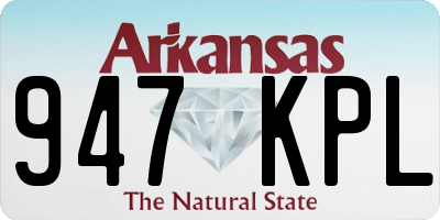 AR license plate 947KPL