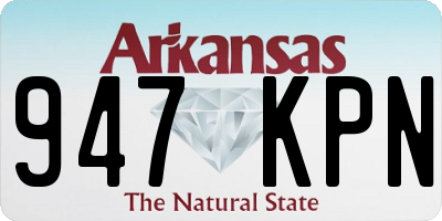 AR license plate 947KPN