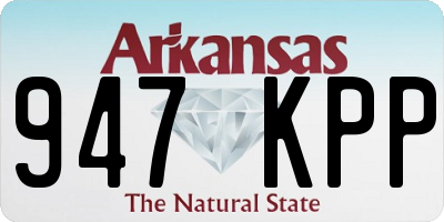 AR license plate 947KPP