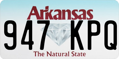 AR license plate 947KPQ