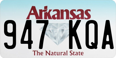 AR license plate 947KQA
