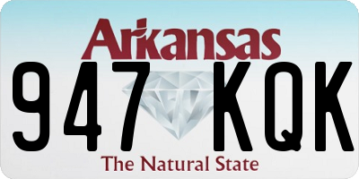 AR license plate 947KQK