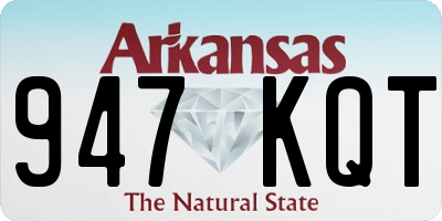 AR license plate 947KQT