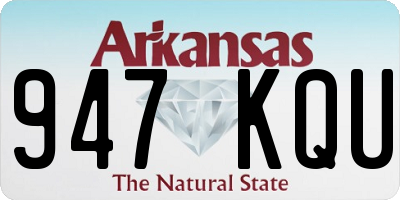 AR license plate 947KQU