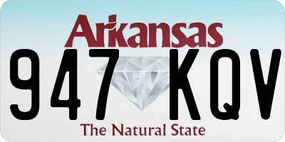 AR license plate 947KQV