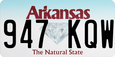 AR license plate 947KQW