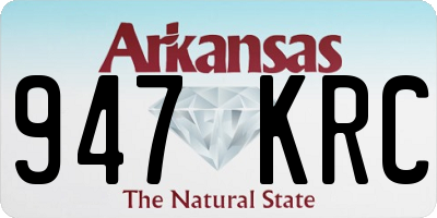 AR license plate 947KRC