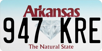 AR license plate 947KRE