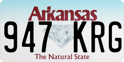AR license plate 947KRG