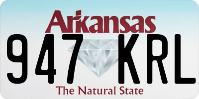 AR license plate 947KRL