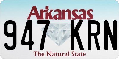 AR license plate 947KRN