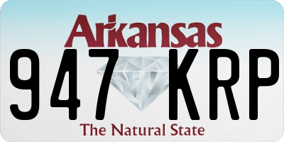 AR license plate 947KRP