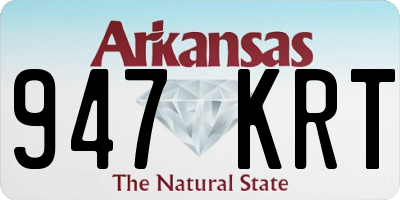 AR license plate 947KRT