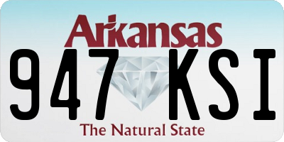 AR license plate 947KSI