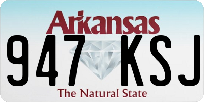 AR license plate 947KSJ