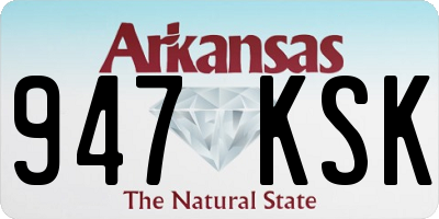 AR license plate 947KSK