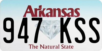 AR license plate 947KSS