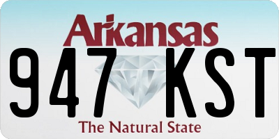 AR license plate 947KST