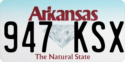 AR license plate 947KSX