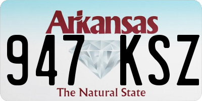 AR license plate 947KSZ
