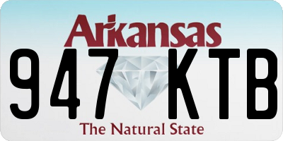 AR license plate 947KTB