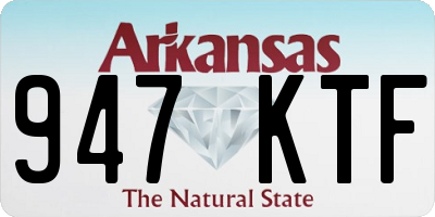 AR license plate 947KTF
